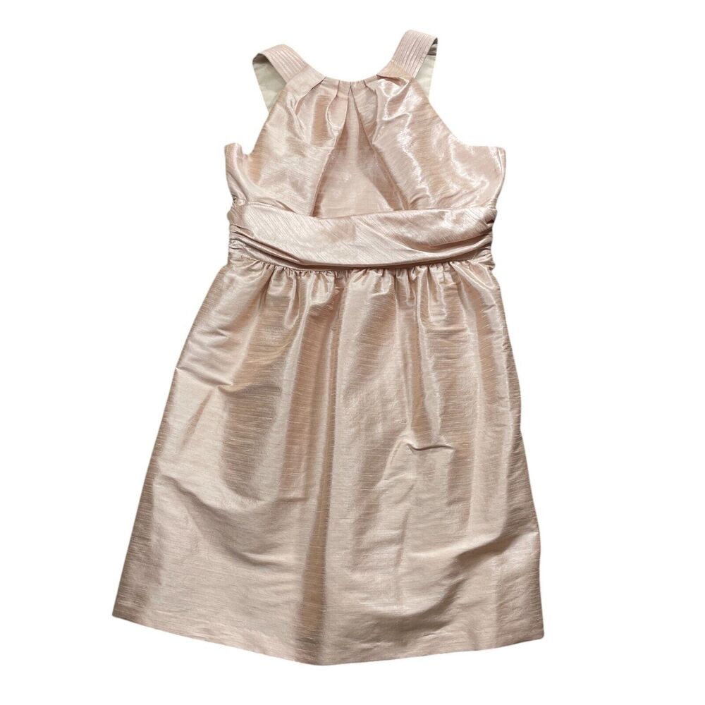 Alfred‎ Sung 18 Blush Dress Pearl Pink Polyester Sleeveless Prom Weddings